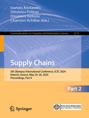 cover image of Supply Chains